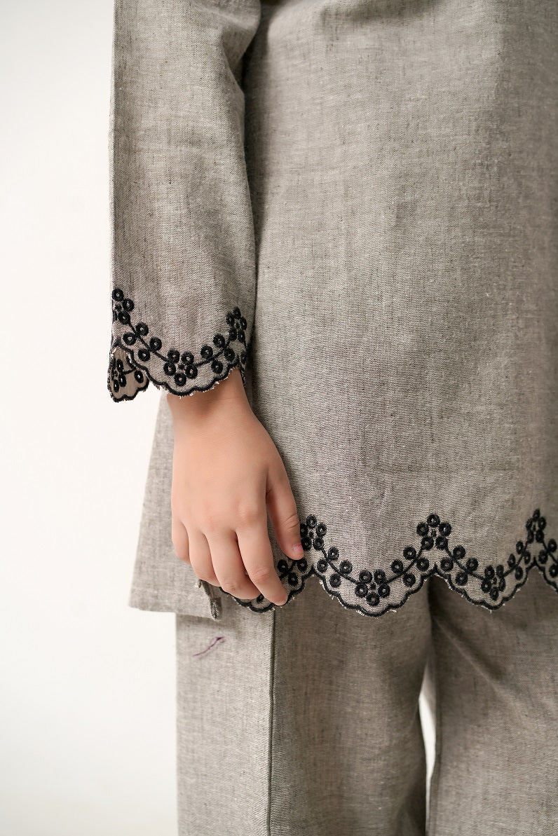 Petal Cut Work Kurta Set