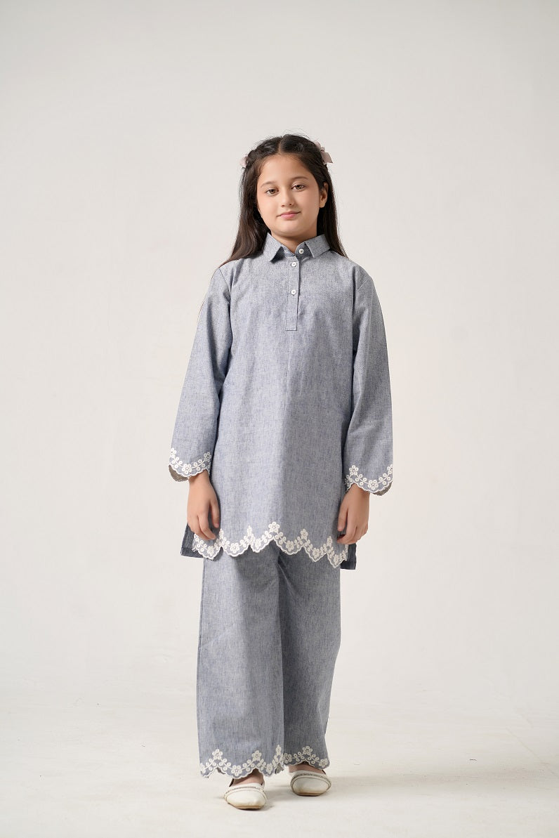Petal Cut Work Kurta Set
