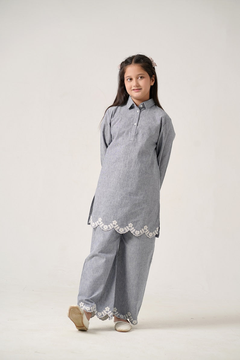 Petal Cut Work Kurta Set