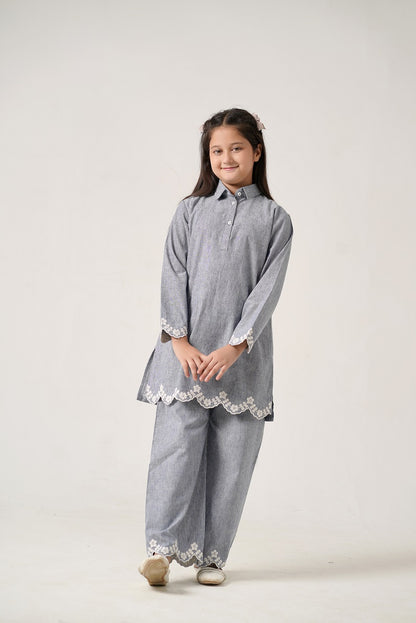 Petal Cut Work Kurta Set