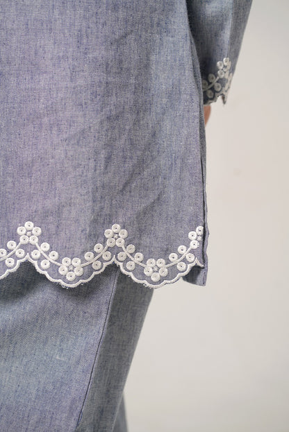 Petal Cut Work Kurta Set