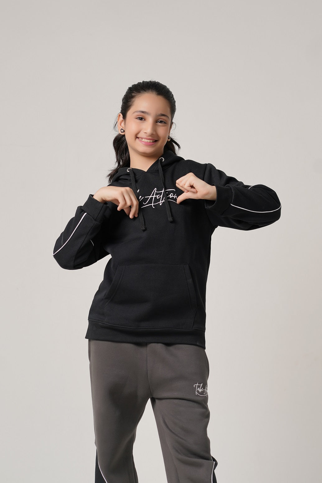 TAKE ACTION Heavyweight Hoodie & Trouser Set