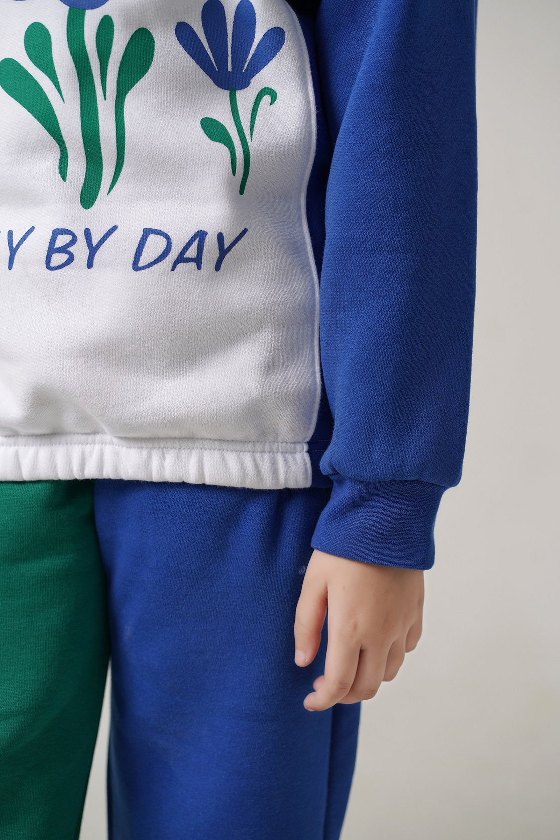 Growing Dual Color Fleece Tracksuit