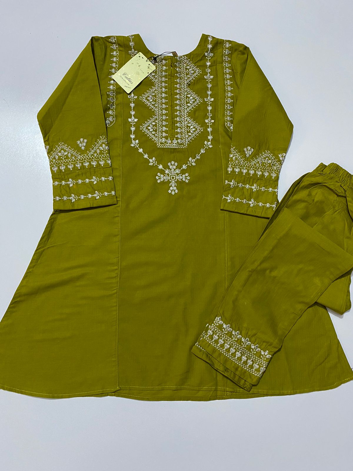 Cuties Mehndi Green 2pc - Lily