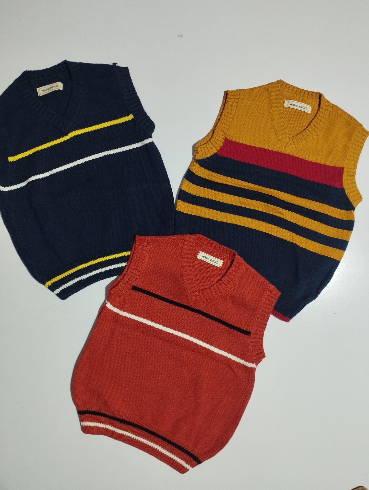 Minnie Minors sleeveless sweaters