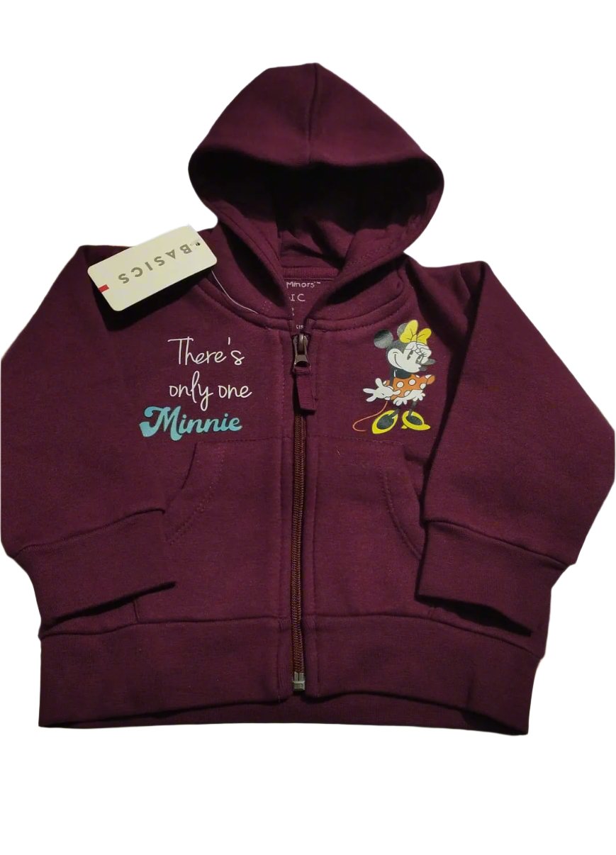 MINNIE ZIPPER FLEECE HOODIE