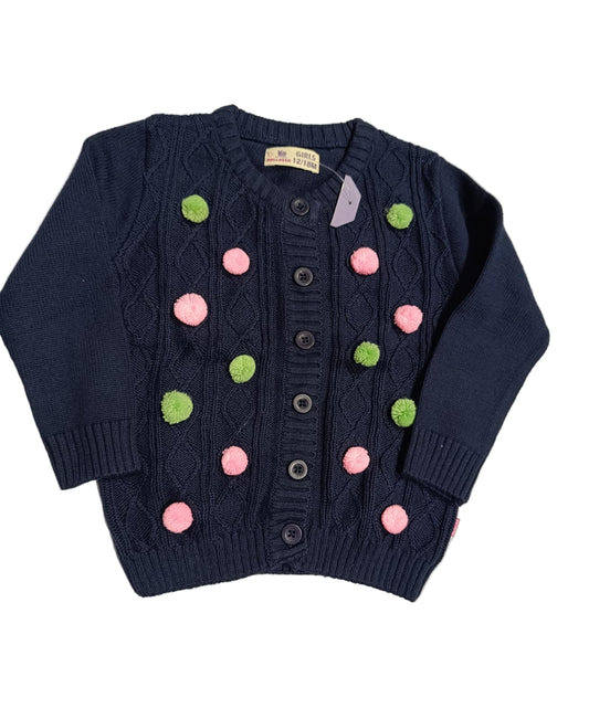 Rollover Pom Pom Sweater