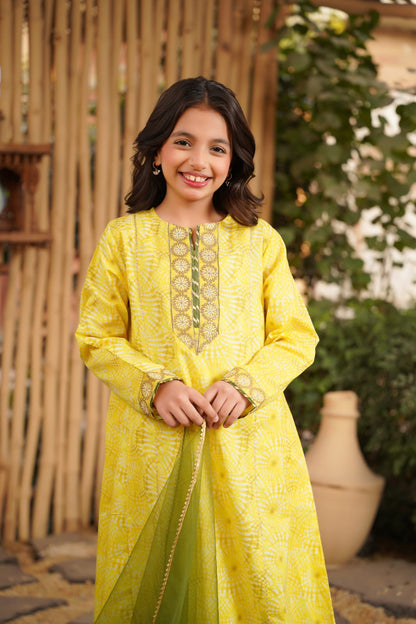 Golden Mehkaar 3pc Suit