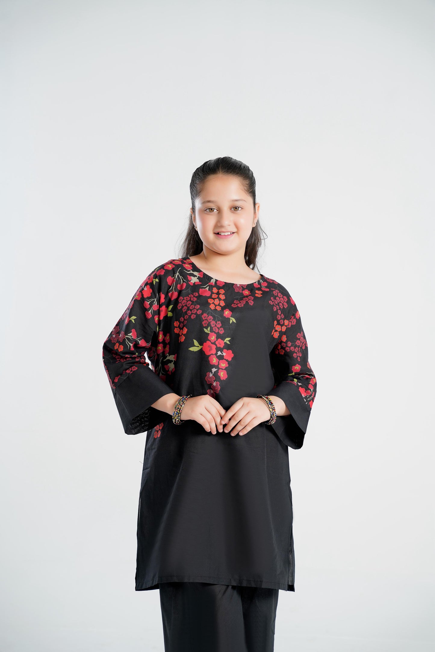 BLACK FLORAL CO ORD SET