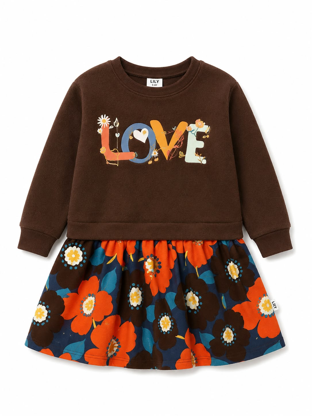 Brown Fleece Frock