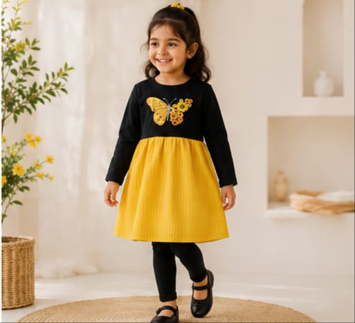 BUTTEEFLY MID SUMMER FROCK