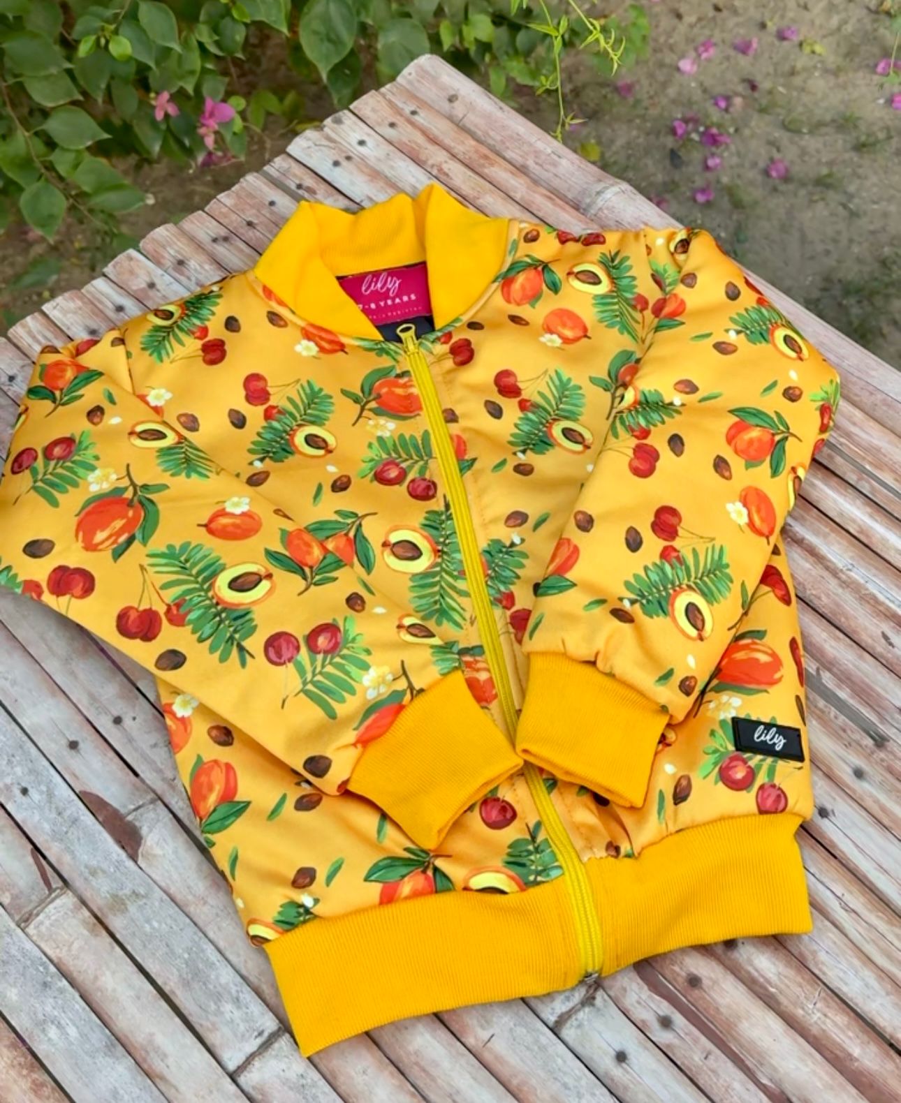 Lily Yellow Peaches Jacket