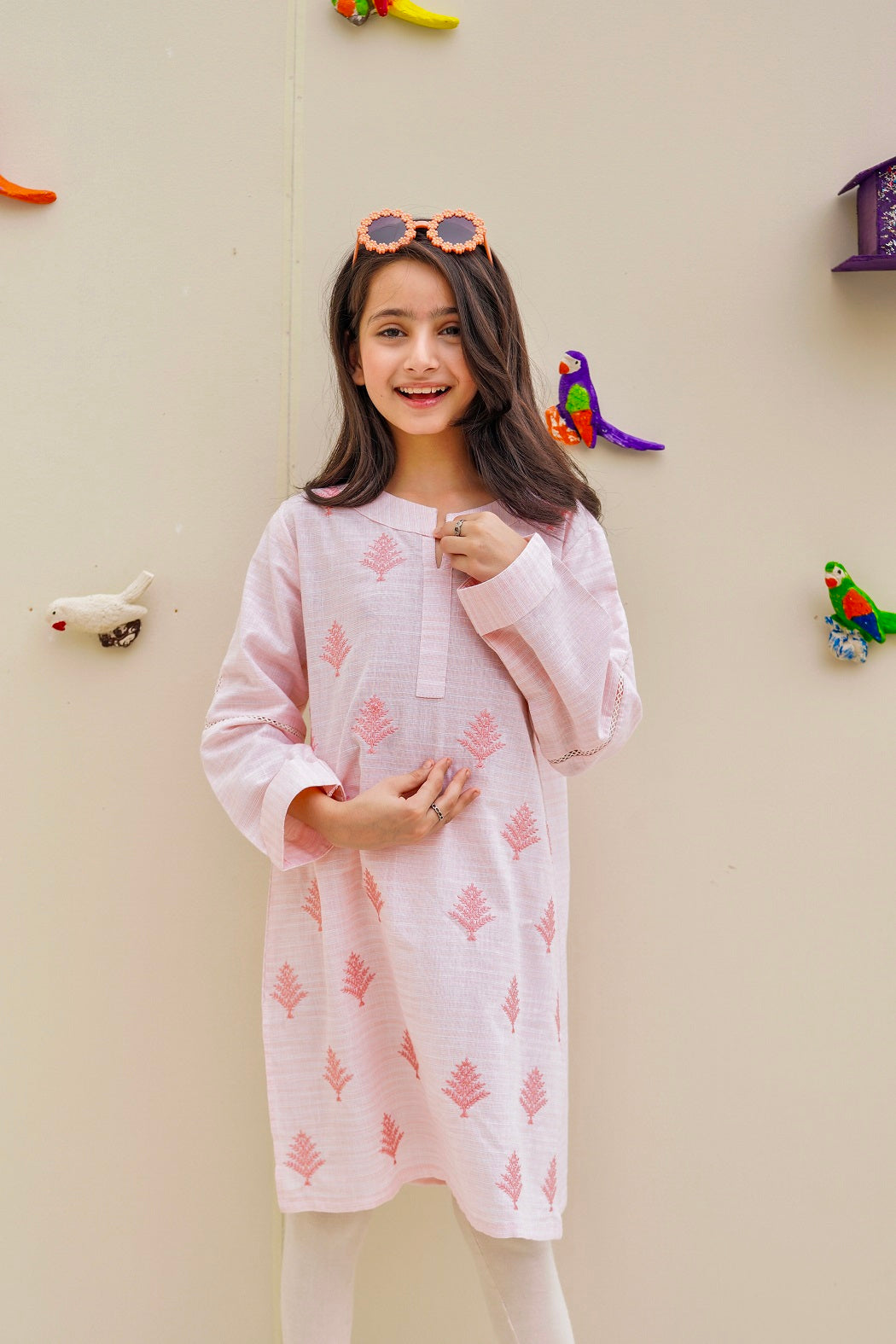 Lily collection pink kurti