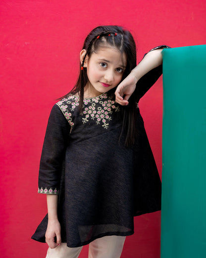 Black n Golden Festive 2pc Suit - Lily